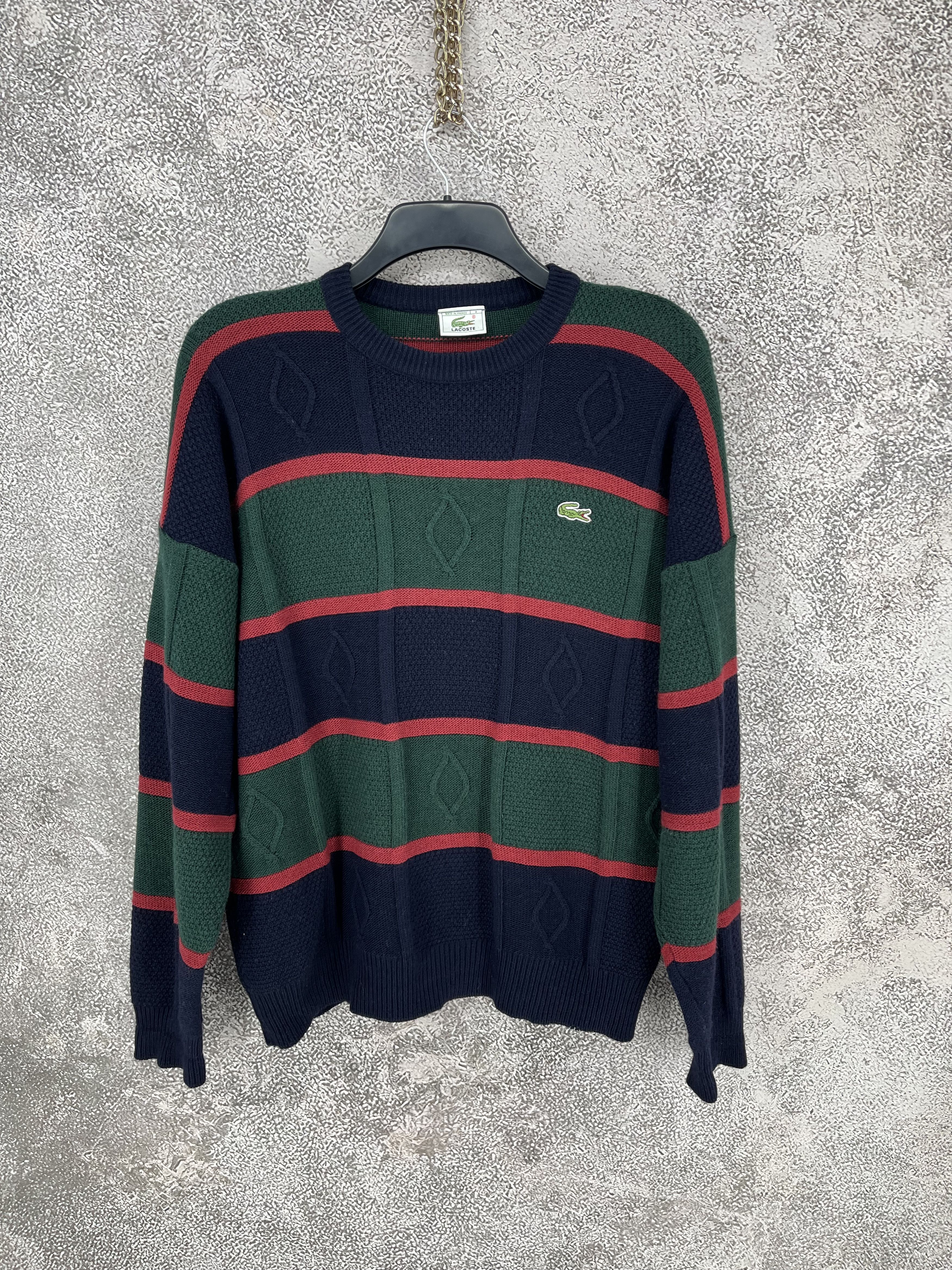 Lacoste Vintage 90S Chemise Lacoste Knitted Sweatshirt Size US M / EU 48-50 / 2 - 1 Thumbnail