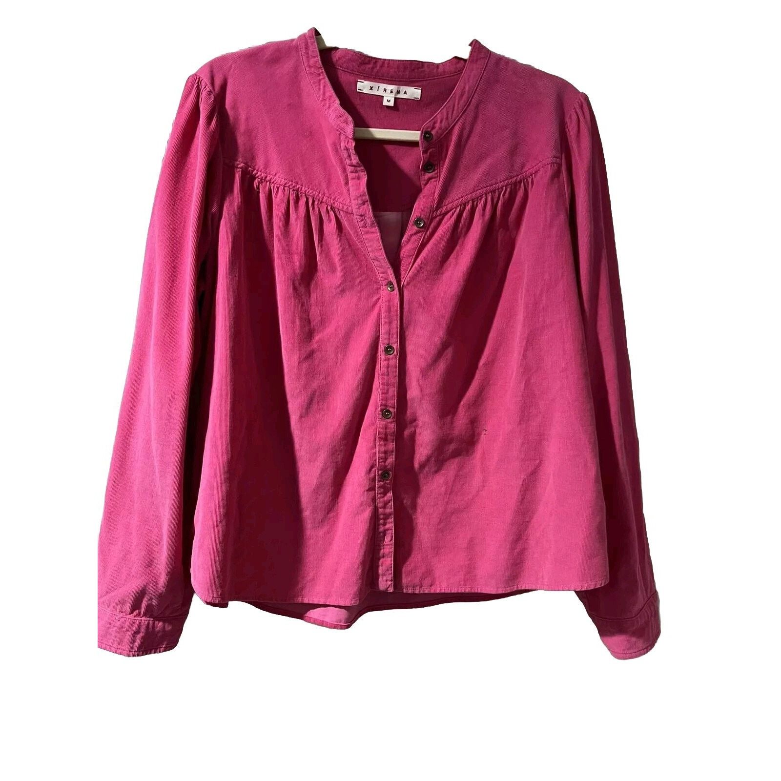 Xirena Xirena Corduroy Emilia Shirt Pink Front Pink M A003082 Size M / US 6-8 / IT 42-44 - 1 Thumbnail