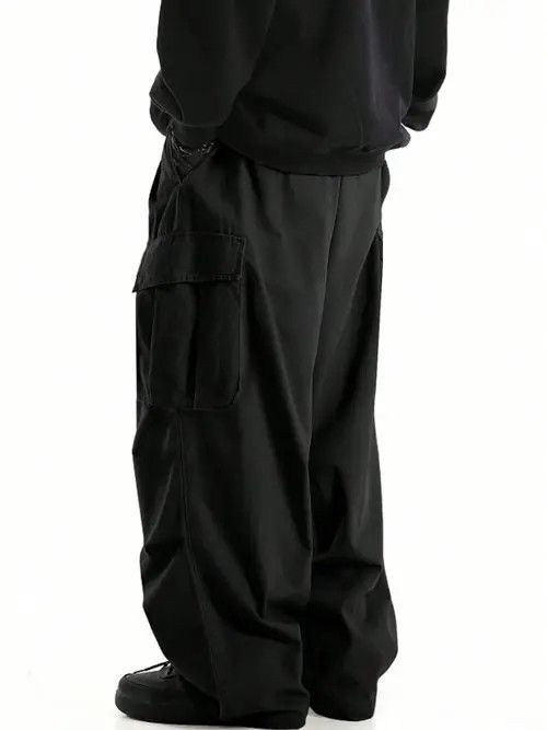 Japanese Brand Parachute Cargo multi-pocket pants gorpcore Wide leg Size US 32 / EU 48 - 3 Thumbnail