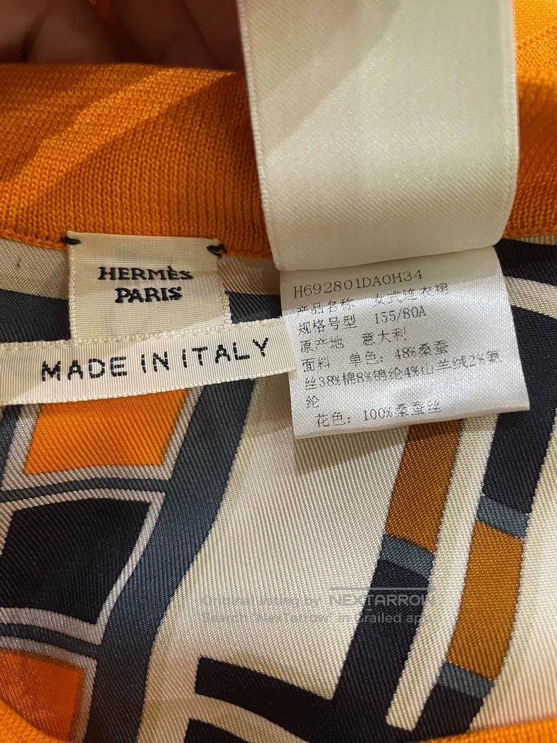 Hermes Hermes Classic Printed Silk Chiffon Patchwork Dress Size XXS / US 00 / IT 34 - 5 Thumbnail