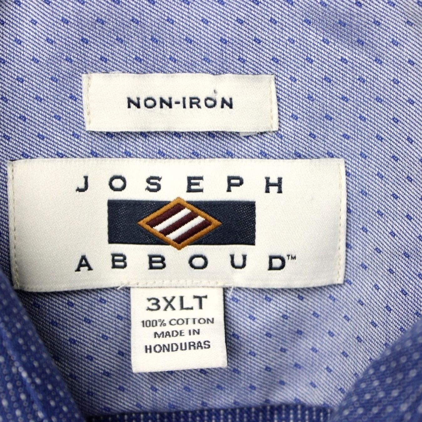 Joseph Abboud Joseph Abboud Shirt Mens 3XLT XXXL-Tall Blue Non-Iron 100% Cotton Long Sleeve Long Sleeve Shirt (Geometric) Mens Blue 3XLT XXXL-Tall Size US XXL / EU 58 / 5 - 6 Thumbnail