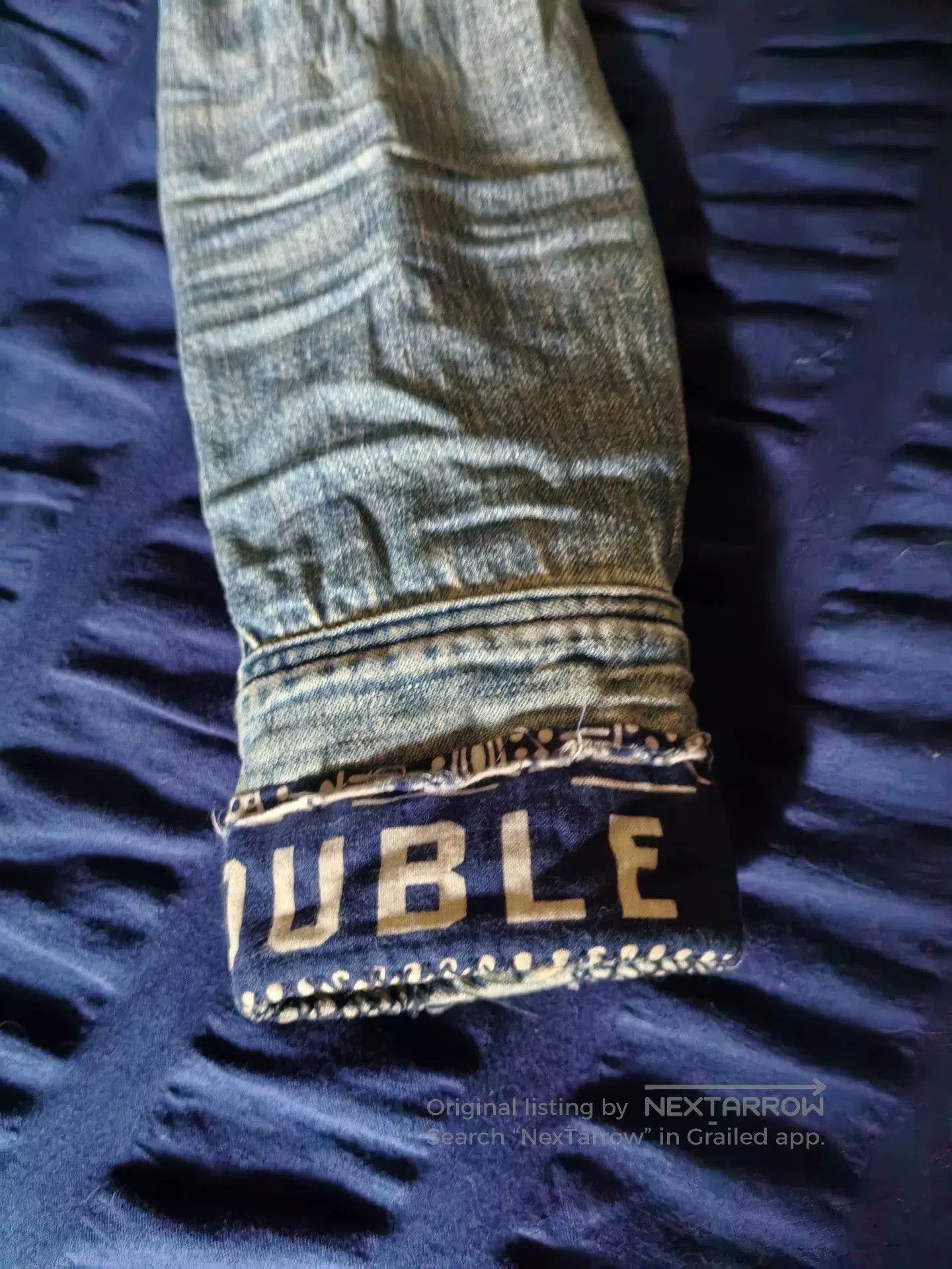 RRL Ralph Lauren RRL Vintage Patched Distressed Denim Shirt. Size US M / EU 48-50 / 2 - 8 Thumbnail