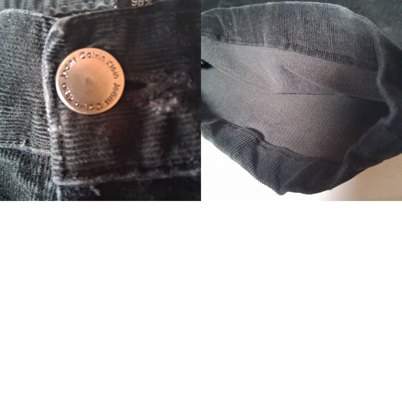 Calvin Klein Calvin Klein Pants Women 16 Bootcut Black Stretch Classic Hemmed Corduroy Size 38" / US 16 / IT 52 - 10 Thumbnail