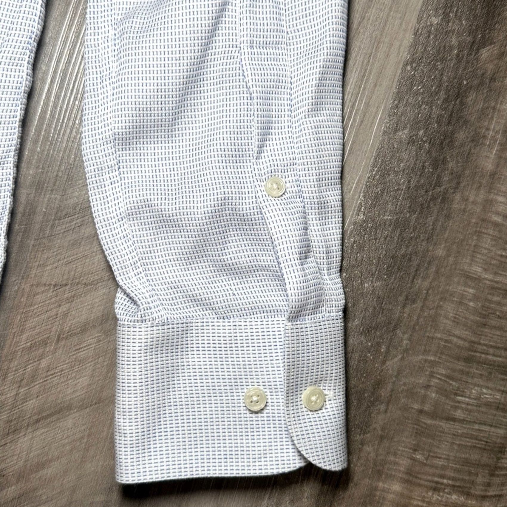 Suitsupply Suitsupply Cotonificio Albini Egyptian Cotton Long Sleeve Button Down - 42/16.5, White, Men, L, Regular, Preowned, MS8441 Size US L / EU 52-54 / 3 - 4 Thumbnail