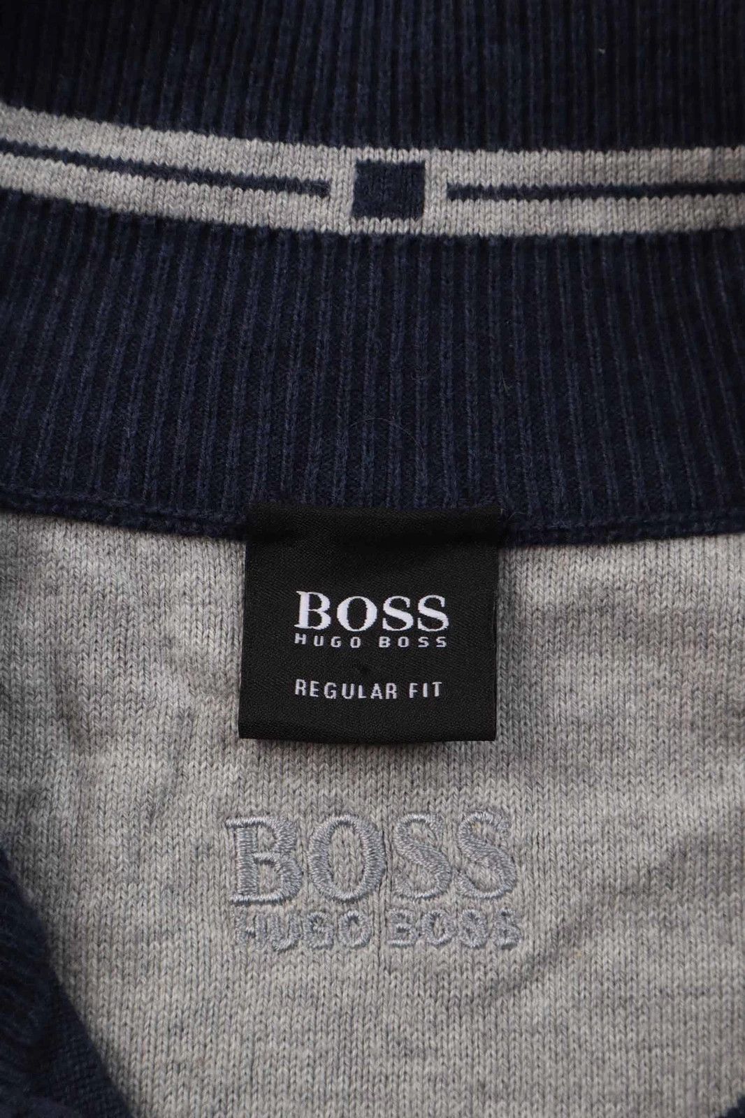 Hugo Boss Hugo Boss Dalven-1 Full Zip Mock Neck Knit Jumper Navy Blue Size US XL / EU 56 / 4 - 2 Thumbnail
