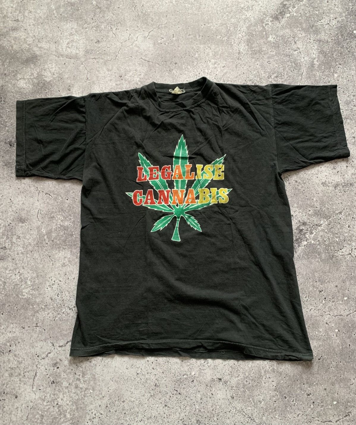 Vintage 🔥VINTAGE 90s LEGALISE CANNABIS Y2K OPIUM TSHIRT TEE Size US L / EU 52-54 / 3 - 1 Thumbnail