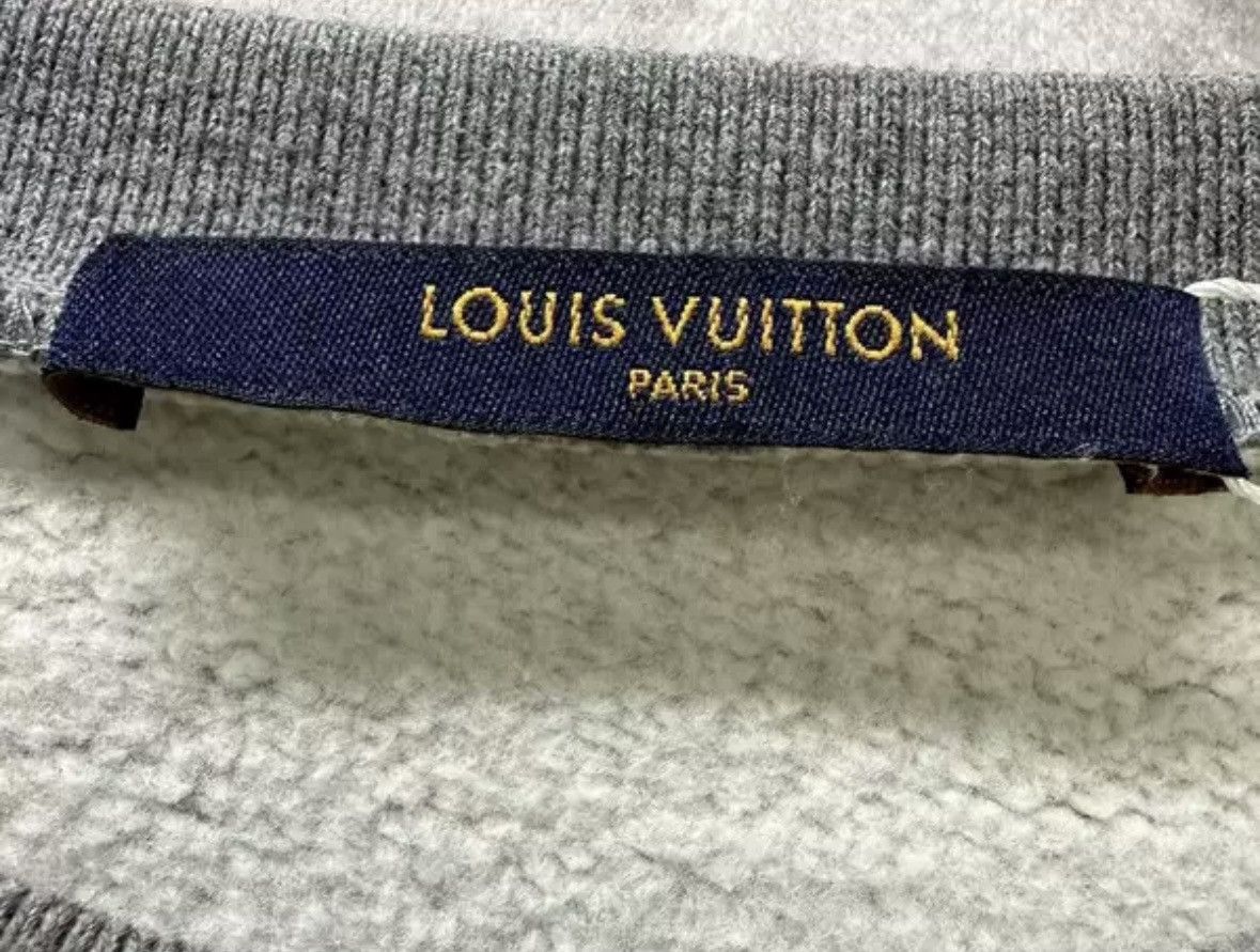 Louis Vuitton Louis Vuitton Nigo collaboration grey round neck hoodie Size US XXL / EU 58 / 5 - 3 Thumbnail