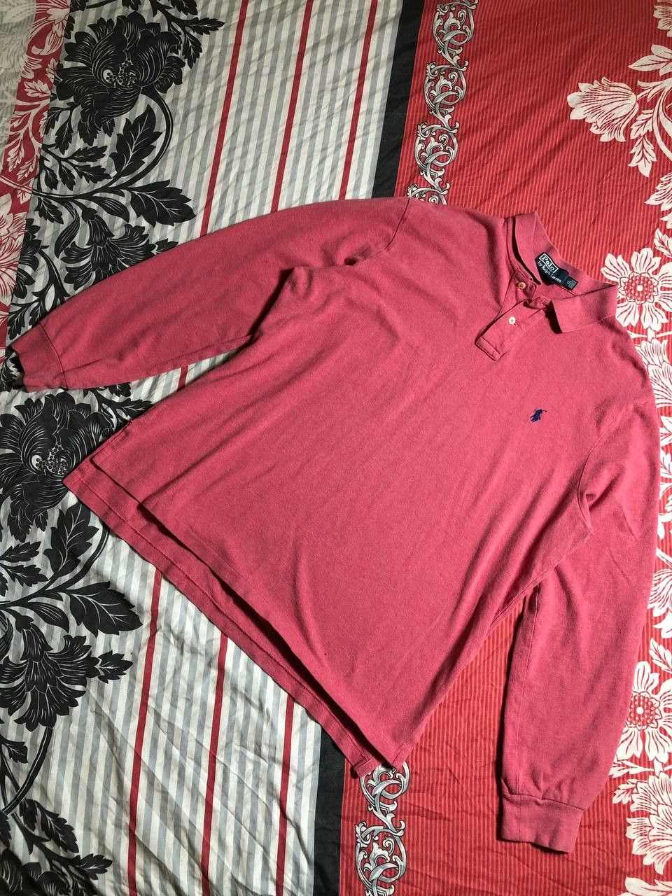 Polo Ralph Lauren Vintage Polo Ralph Lauren Striped Rugby Long Sleeve Polo Size US XL / EU 56 / 4 - 11 Thumbnail