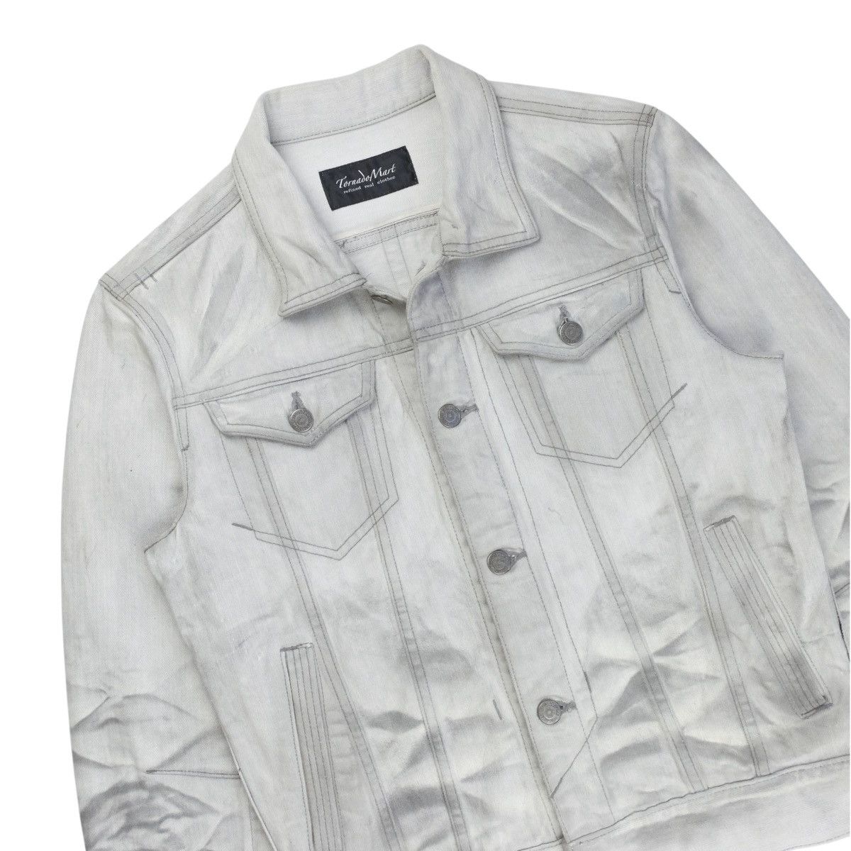 Tornado Mart Tornado Mart Dirty Whiskered Trucker Jacket Size US M / EU 48-50 / 2 - 3 Thumbnail