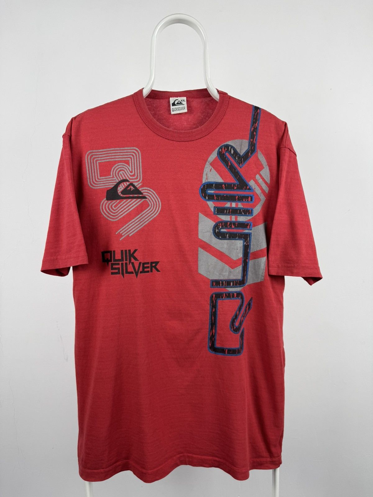 Quiksilver Vintage Quiksilver Big Logo Surf Printed Tee Shirt Size US XXL / EU 58 / 5 - 1 Thumbnail