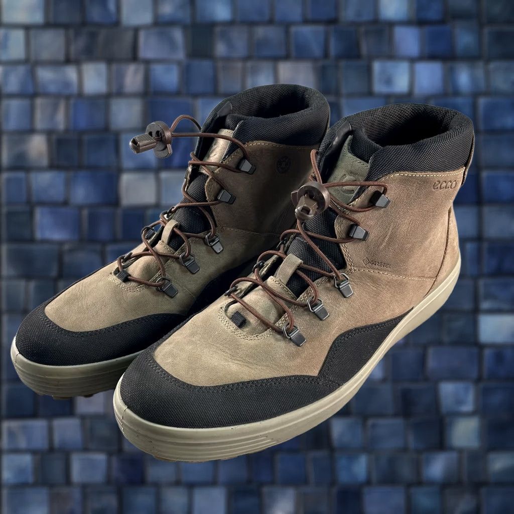 Ecco ECCO Boot Mens 8.5 42 Brown Leather Gore Tex Ankle Snow  display picture 1