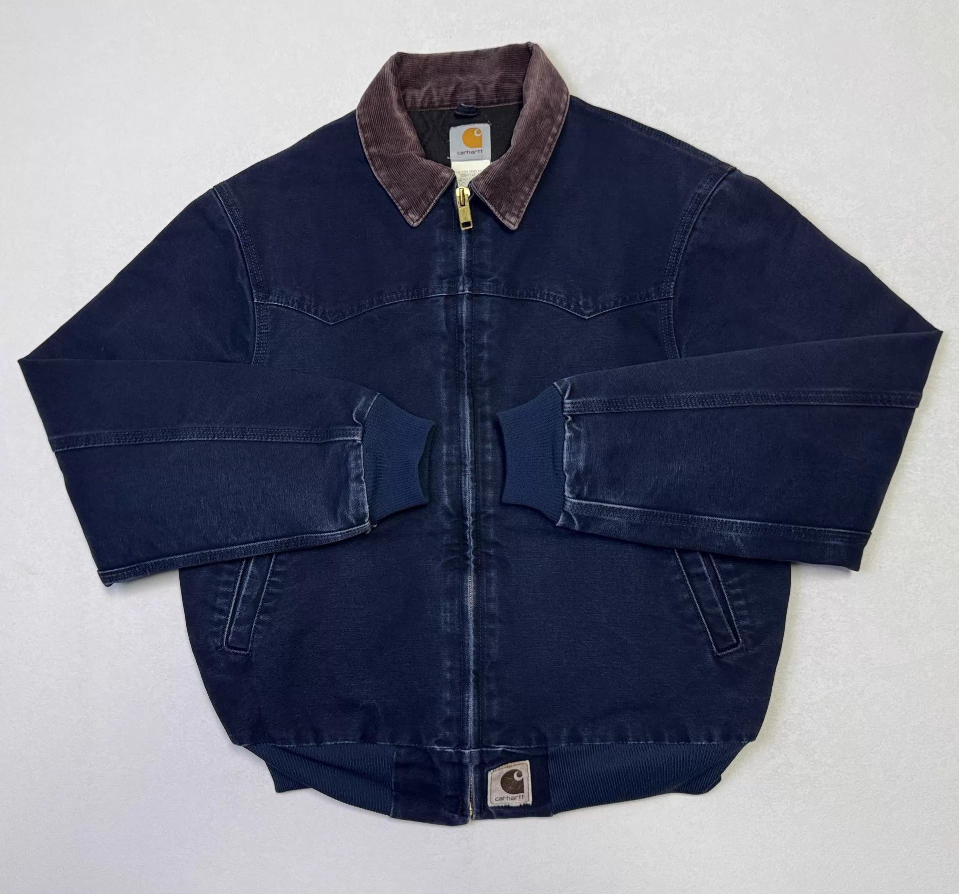 Carhartt VTG CARHARTT J14 DTL Santa Fe Weterner Faded Jacket 