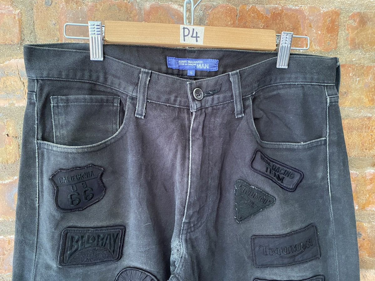Comme des Garcons Homme Plus 2002 Junya Watanabe "Motorcycle Patch" denim Size US 33 - 3 Thumbnail