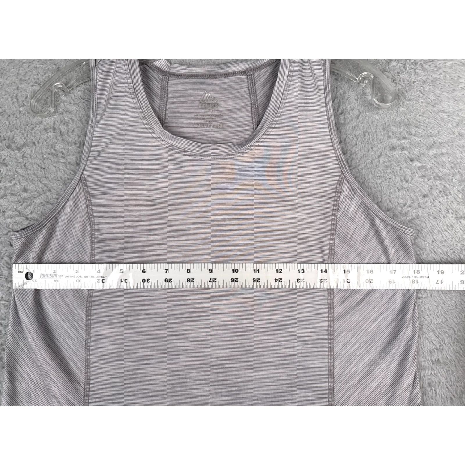 Reebok RBX Shirt Women Medium Gray Heather Tank Sleeveless Polyester Blend RBX Size M / US 6-8 / IT 42-44 - 7 Thumbnail