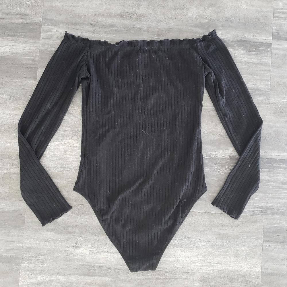 Shein Black Honey SHEIN Bodysuit Long Sleeve Size ONE SIZE - 2 Thumbnail