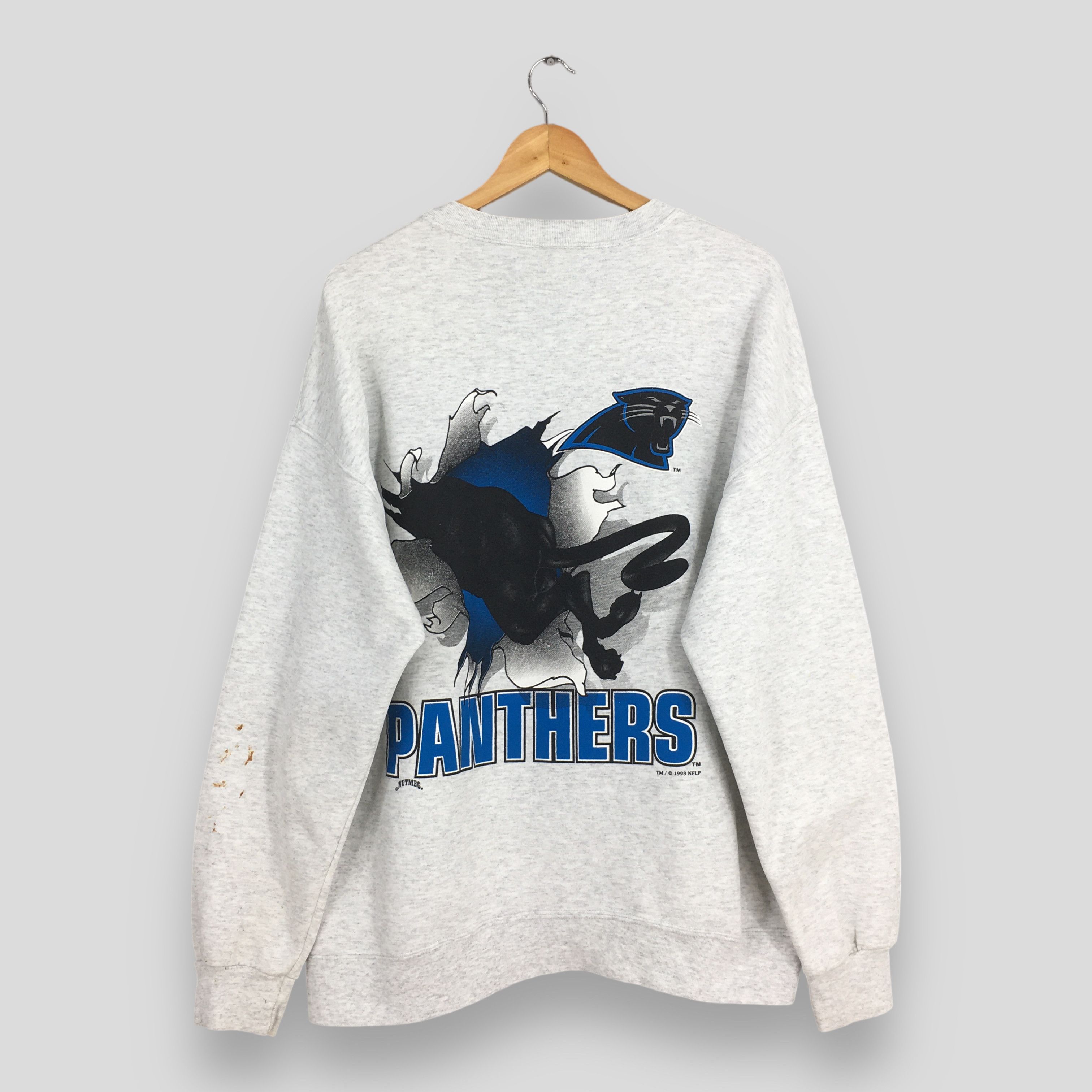 NFL Vintage Carolina Panthers NFL Football Sweatshirt XLarge Size US XL / EU 56 / 4 - 8 Thumbnail