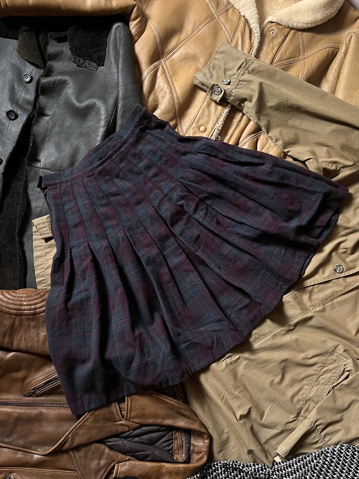 Pendleton Vintage 80s Pendleton 100% Wool Midi Skirt Made In USA Size 28" / US 6 / IT 42 - 3 Thumbnail