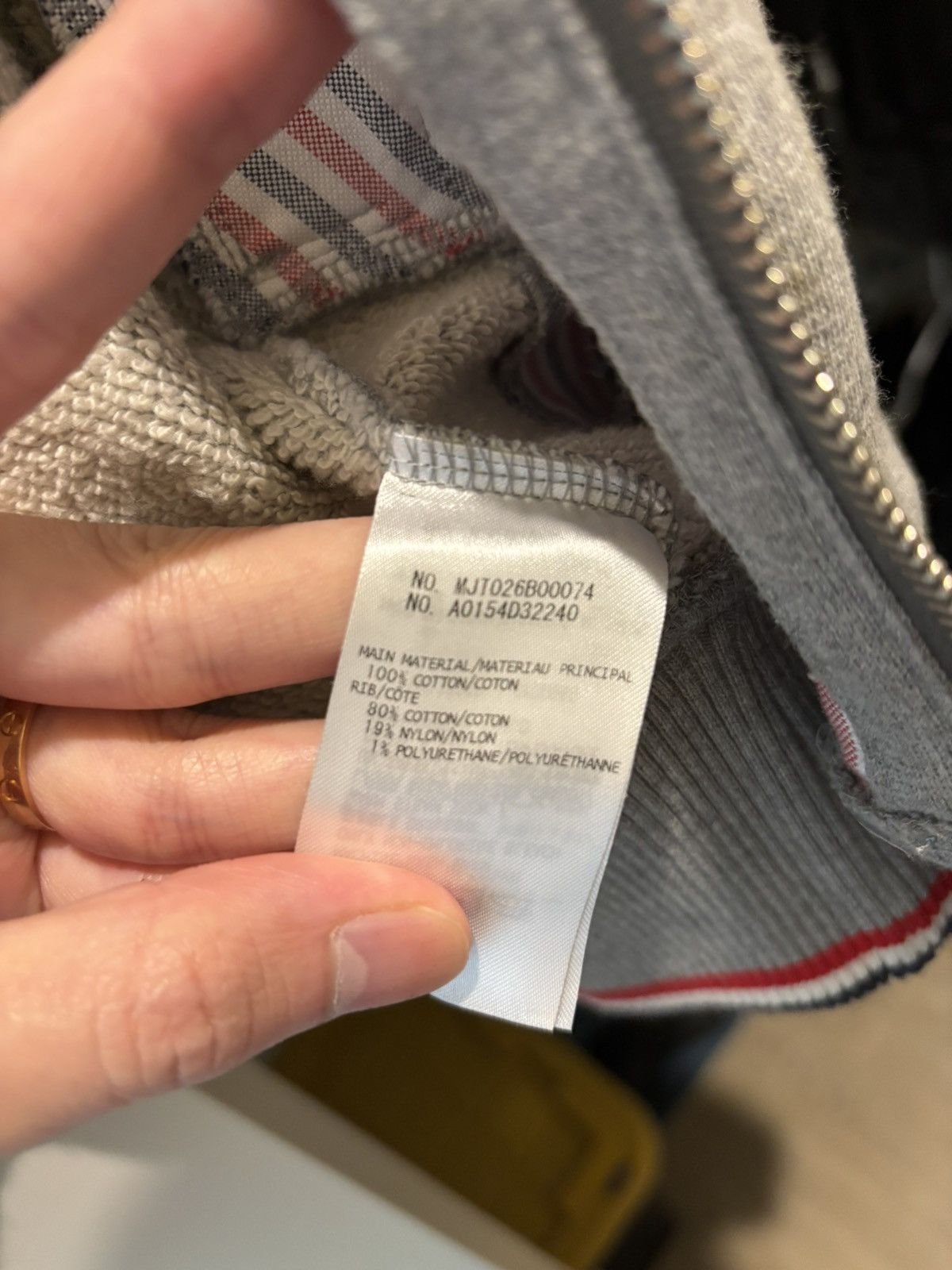 Thom Browne Thom Browne Grey Bomber Jacket Size US S / EU 44-46 / 1 - 4 Thumbnail
