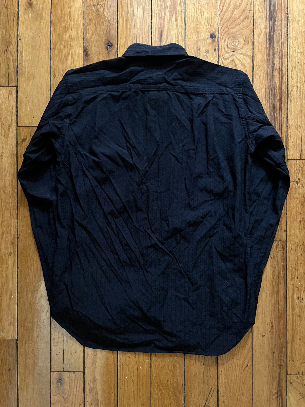 Comme des Garcons Homme Plus AD2014 Comme des Garçons Homme Plus Black Stripe Shirt Size US XS / EU 42 / 0 - 2 Thumbnail