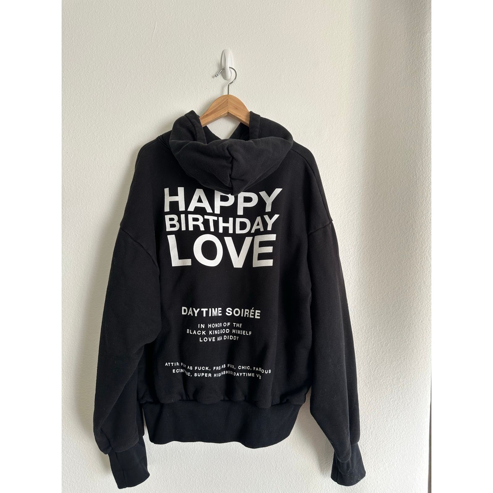 Los Angeles Apparel RARE ORIGINAL P DIDDY BIRTHDAY SOIRÉE INVITATION HOODIE Size US XL / EU 56 / 4 - 1 Thumbnail