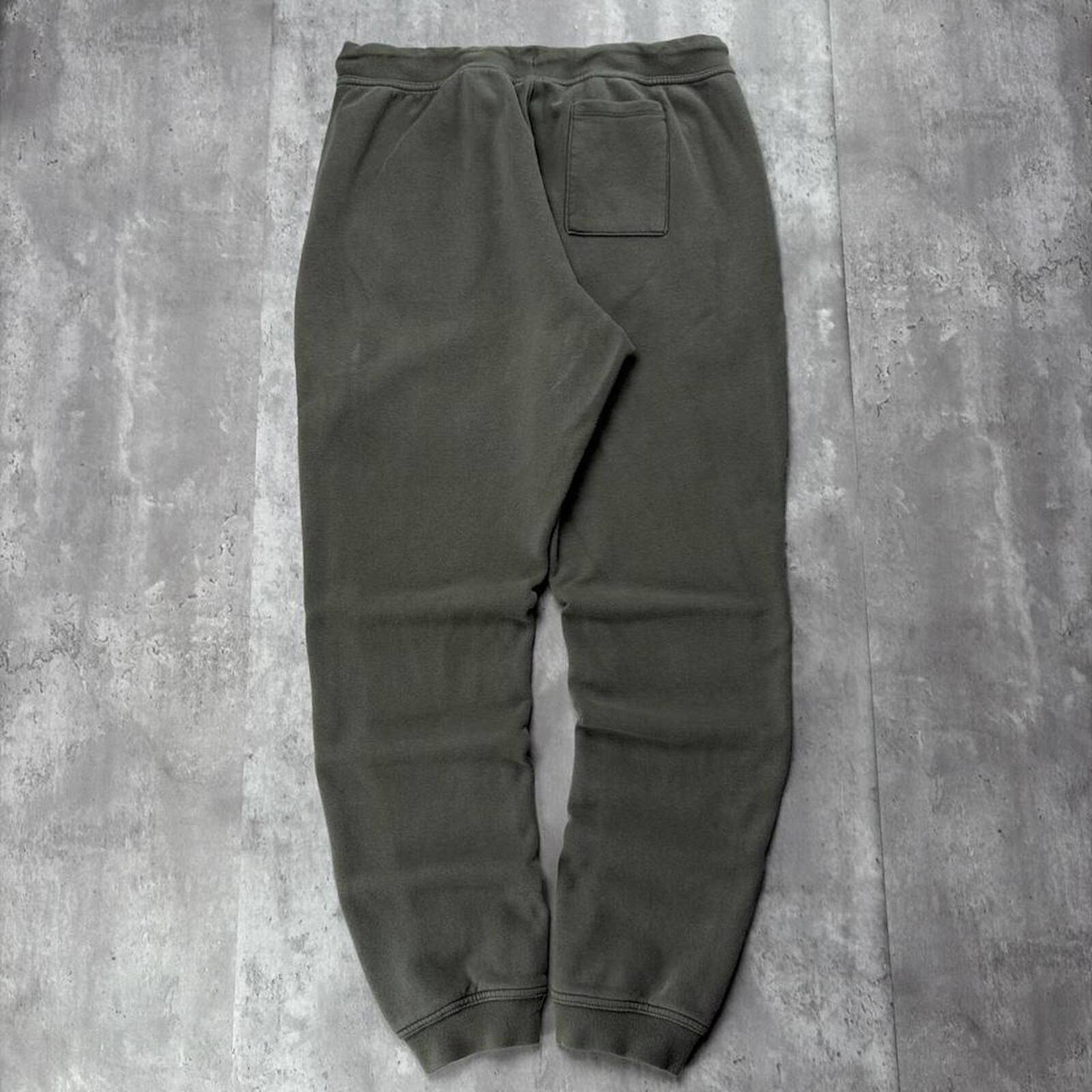 Asics Y2K Olive Green Asics Grunge Cuffed Gym Sweatpants Size US 36 / EU 52 - 2 Thumbnail