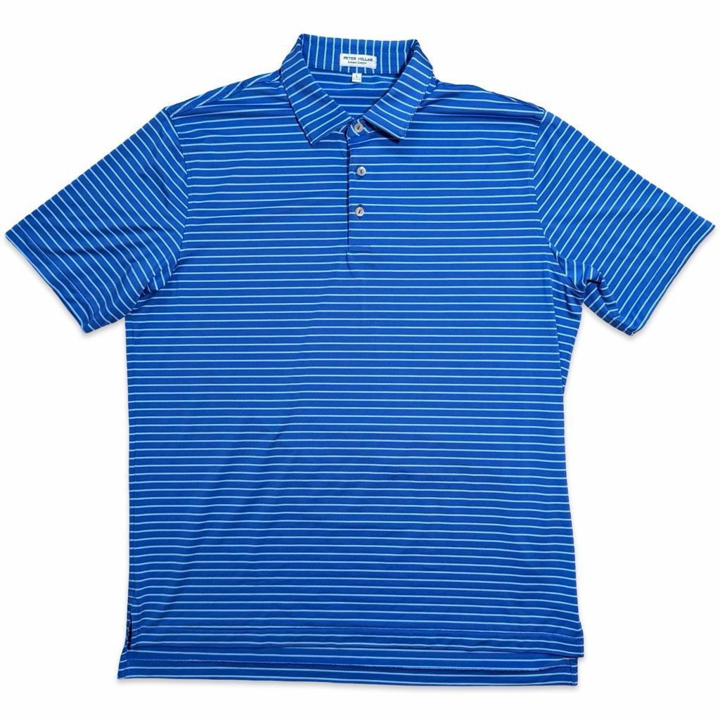 Peter Millar Peter Millar Summer Comfort Striped Golf Polo Shirt Large Bl Size US L / EU 52-54 / 3 - 2 Thumbnail