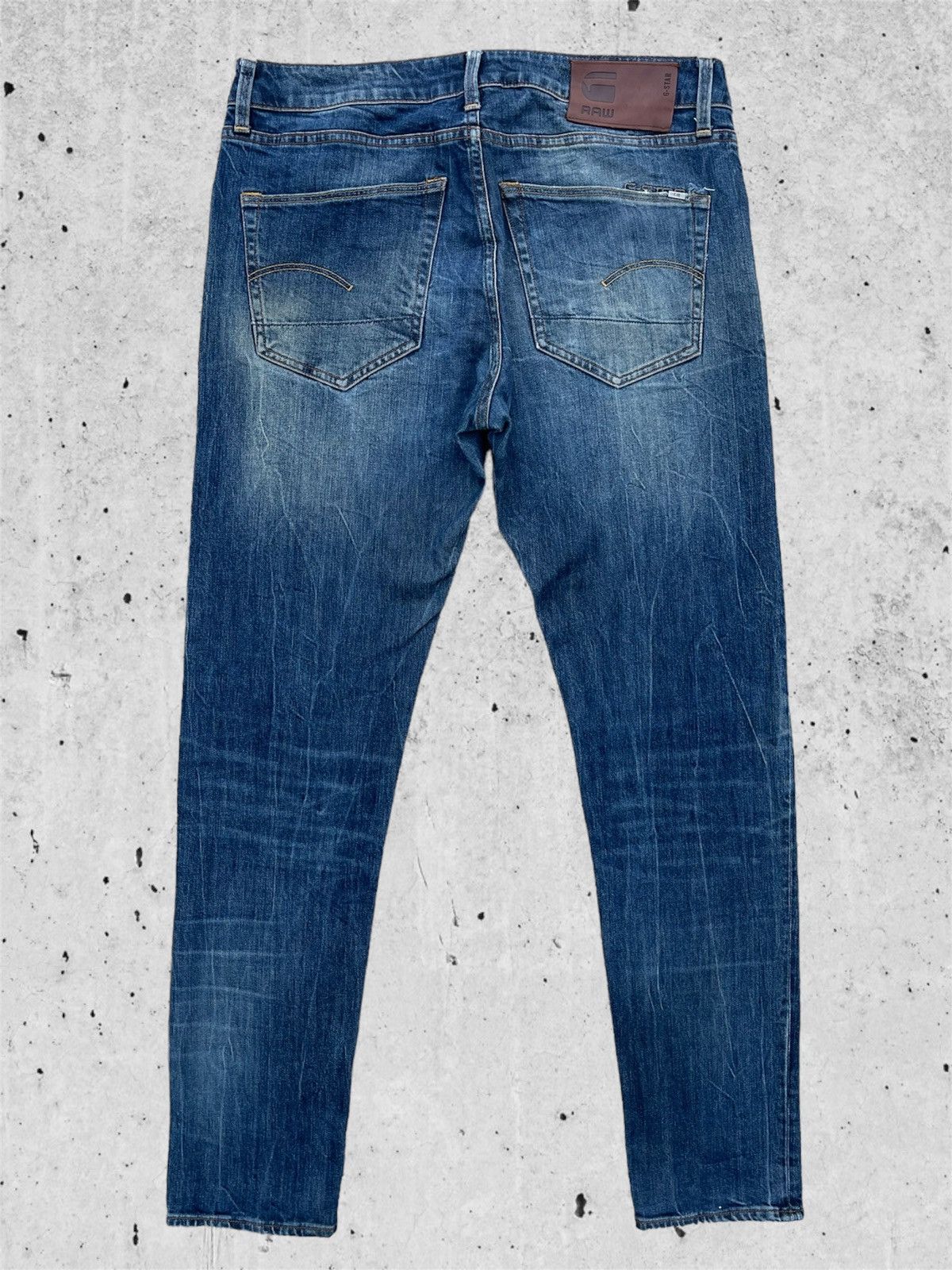 Japanese Brand 🔥 Raw G-Star Distressed Denim Slim Fit W34🔥 Size US 34 / EU 50 - 12 Thumbnail