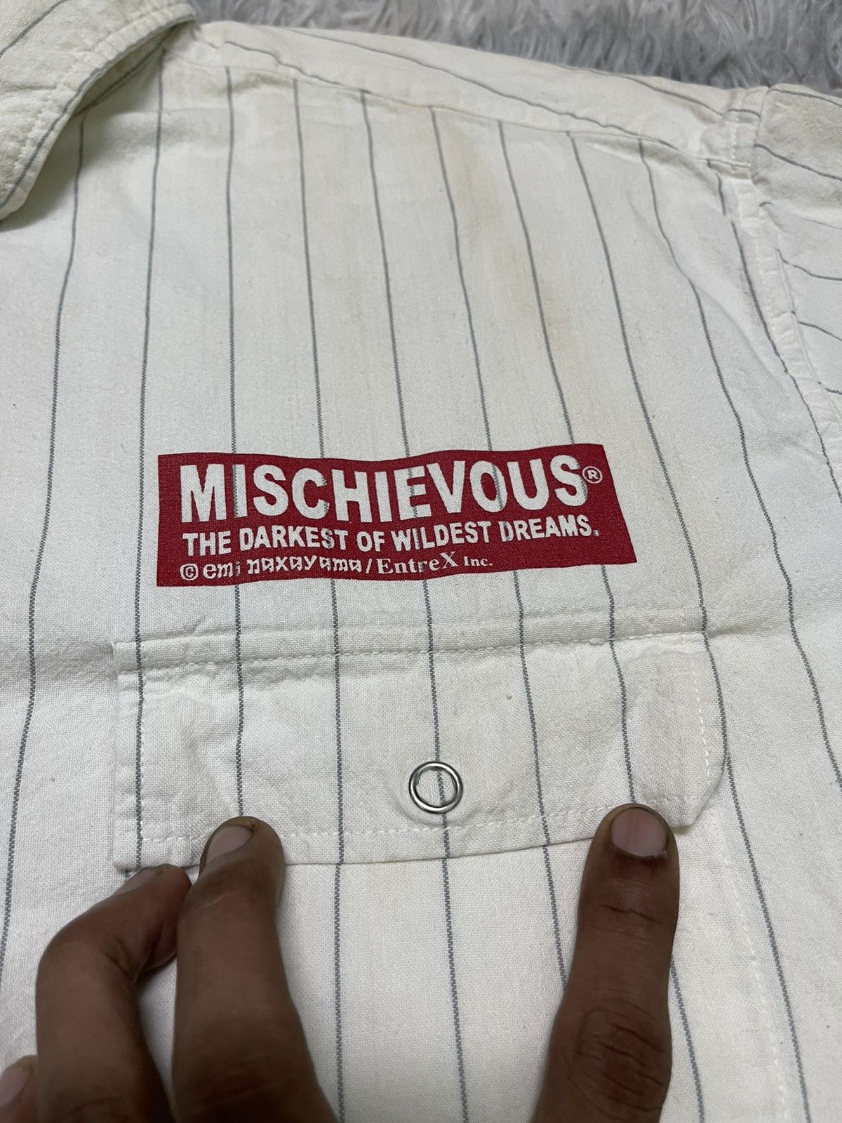 Anime 2000s MISCHIEVOUS EMI NAXAYAMA BUTTON UP RARE Size US L / EU 52-54 / 3 - 6 Thumbnail