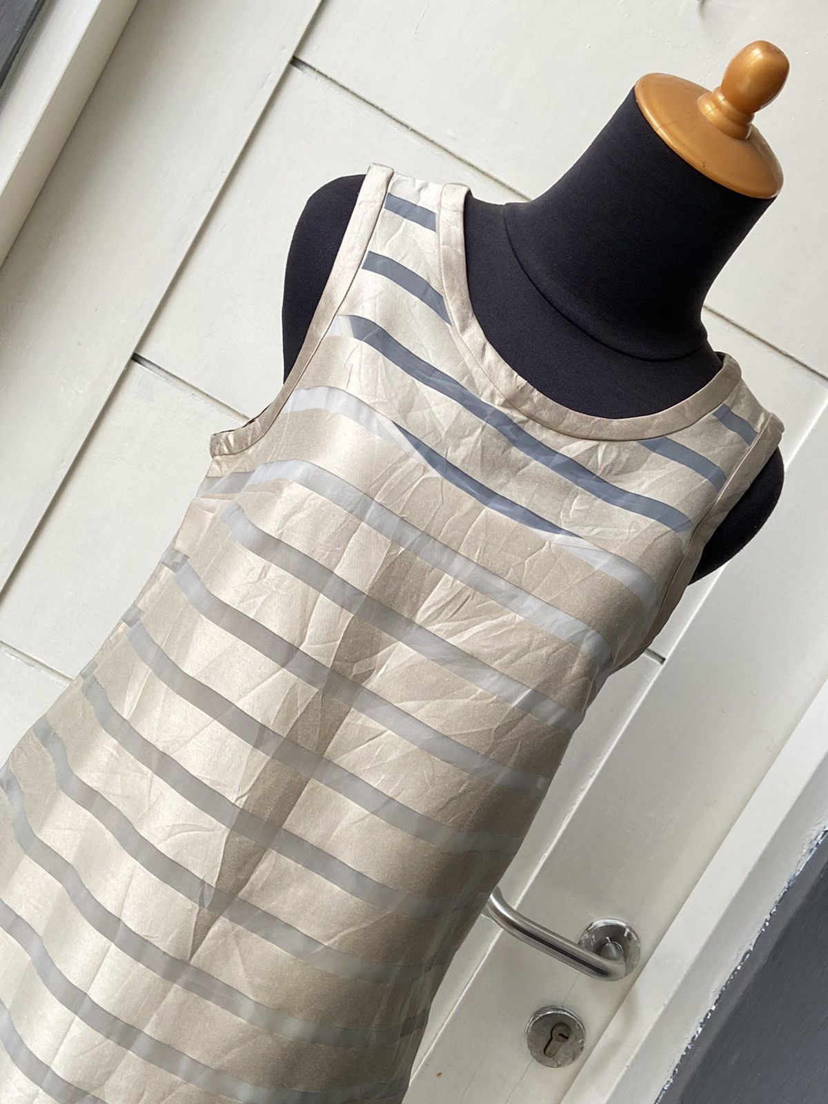 Max Mara MAX MARA Striped Midi Dress Size XS / US 0-2 / IT 36-38 - 8 Thumbnail