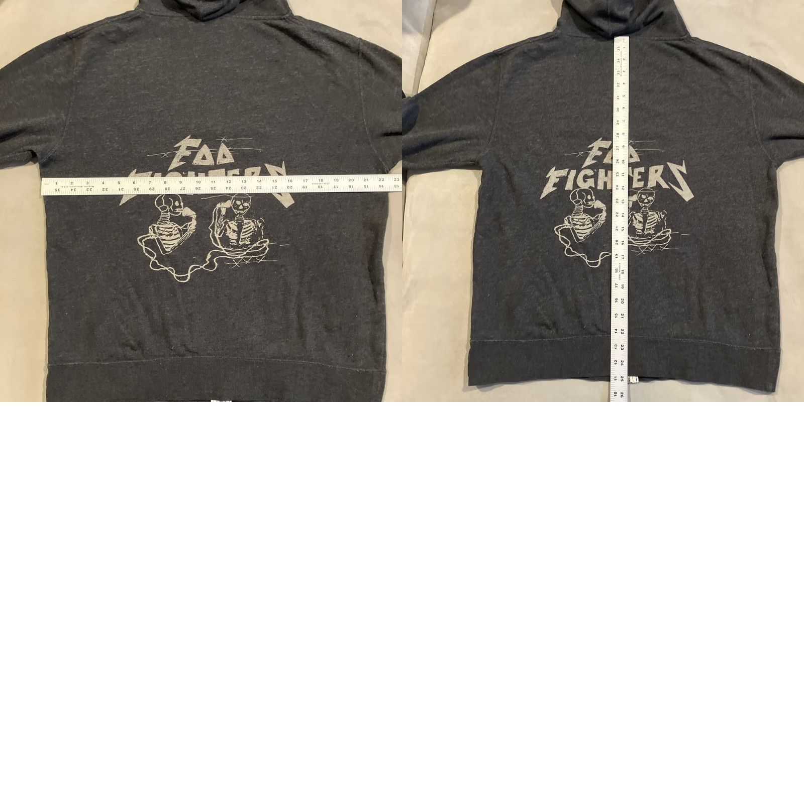 Vintage Foo Fighters 2018 Wrigley Field Hoodie Sweatshirt Large RARE Full Zip Gray Men Size US L / EU 52-54 / 3 - 8 Thumbnail