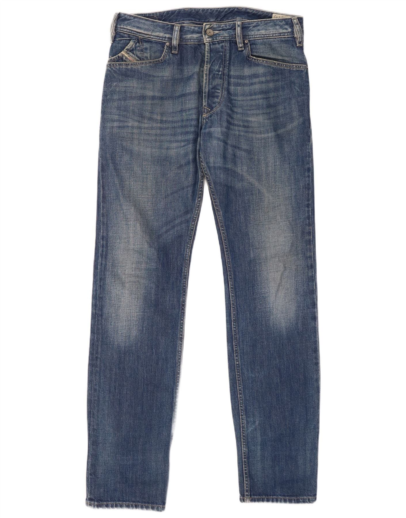 Diesel Mens Kander Slim Jeans W30 L32 Blue Cotton Size US 30 / EU 46 - 1 Thumbnail
