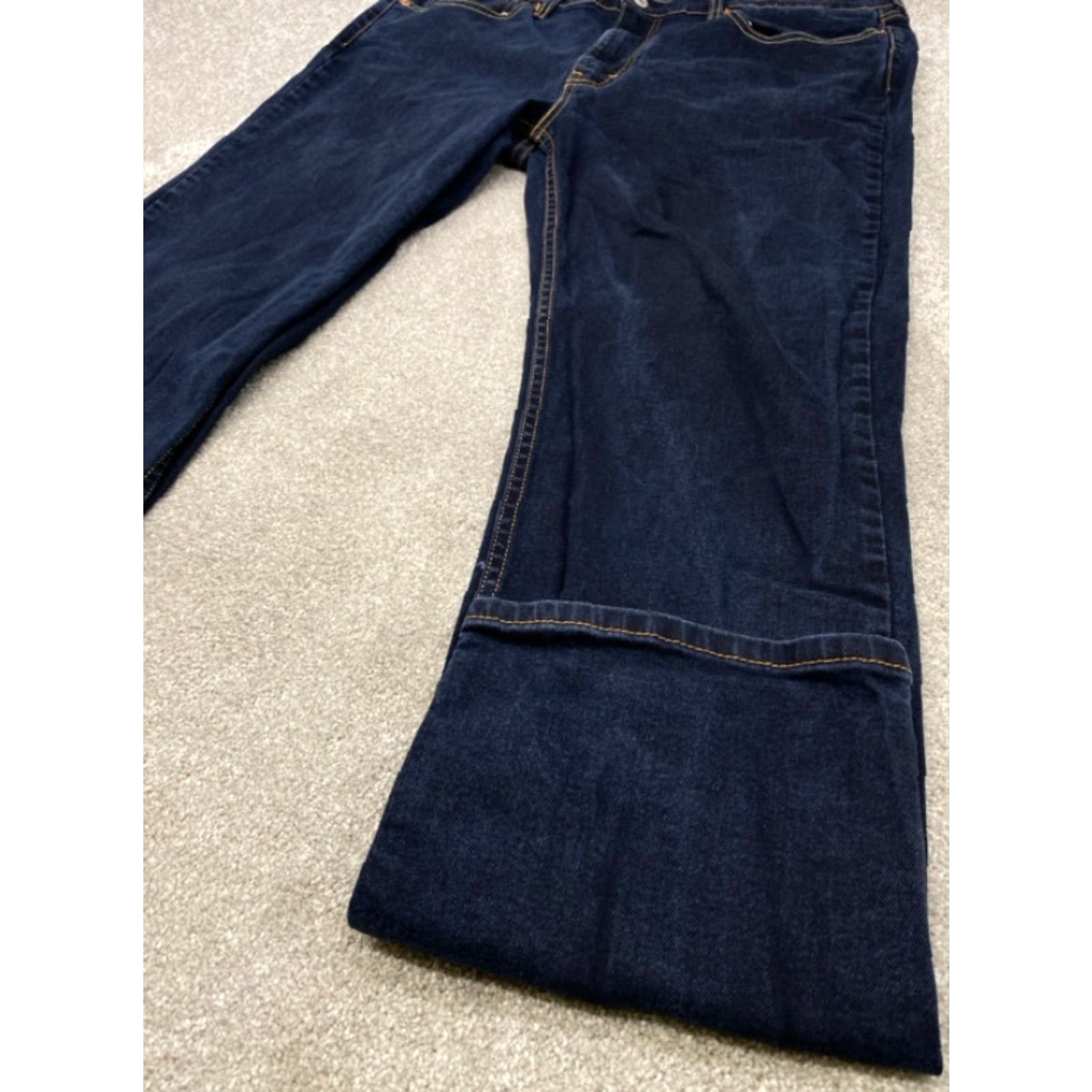 Levi's Levi's 514 Jeans Mens 38x32 Blue Denim Regular Fit Straight Leg Cotton 4656 Size US 38 / EU 54 - 3 Thumbnail