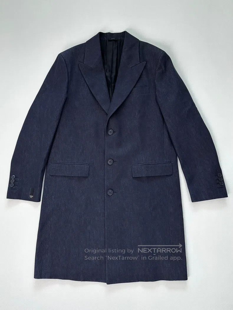 Fendi Fendi Blue denim lapel windbreaker Size US M / EU 48-50 / 2 - 6 Thumbnail