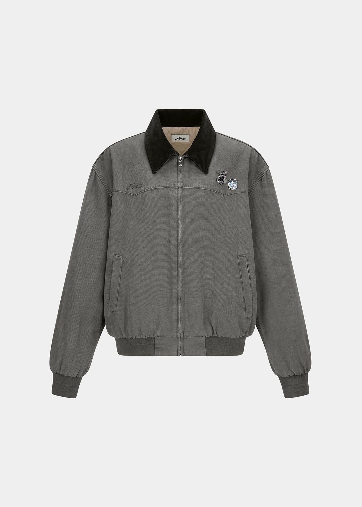 Verdy NOICE × VERDY DYED CANVAS WORK JACKET CHARCOAL Size US L / EU 52-54 / 3 - 3 Thumbnail