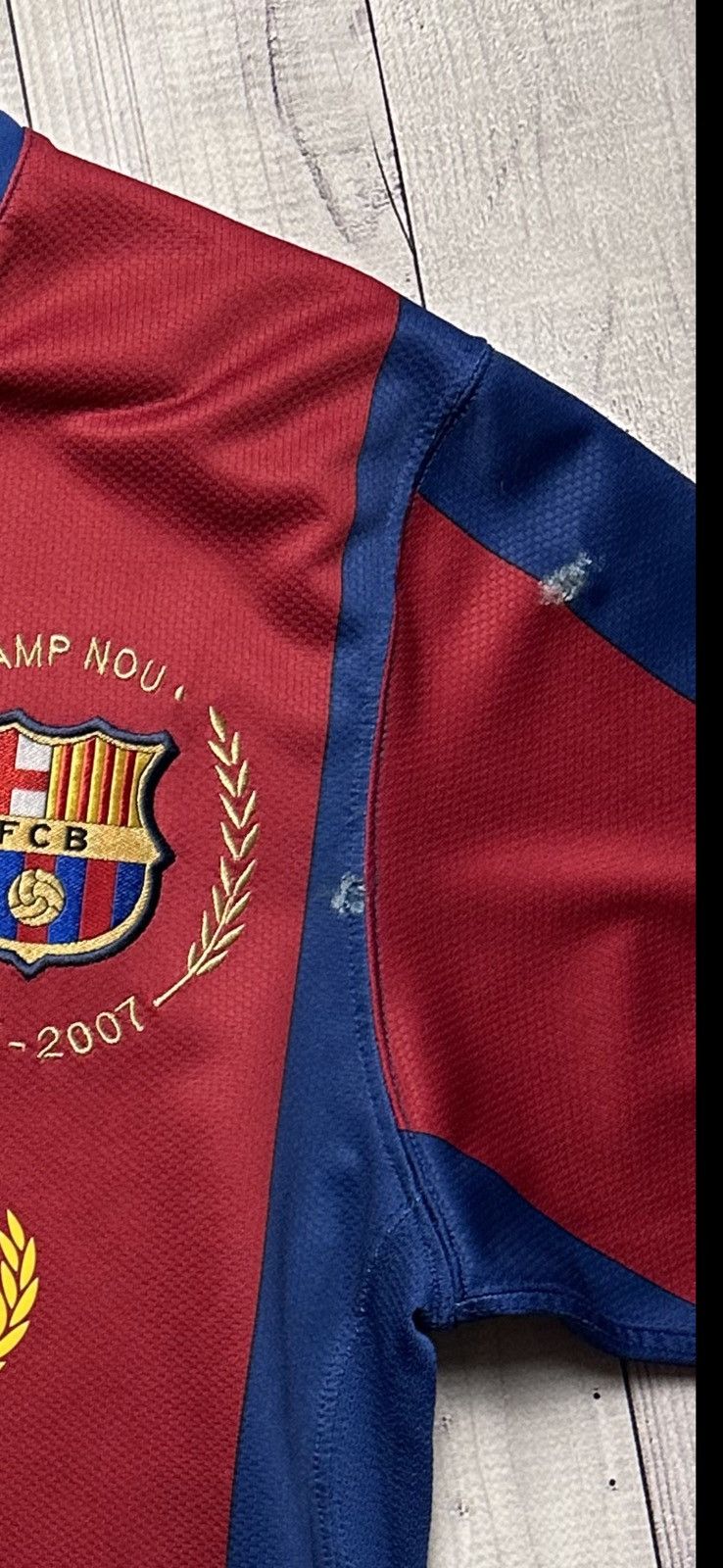 Nike × Vintage Vintage Nike Barcelona soccer jersey 150 years rare size M Size US M / EU 48-50 / 2 - 9 Thumbnail