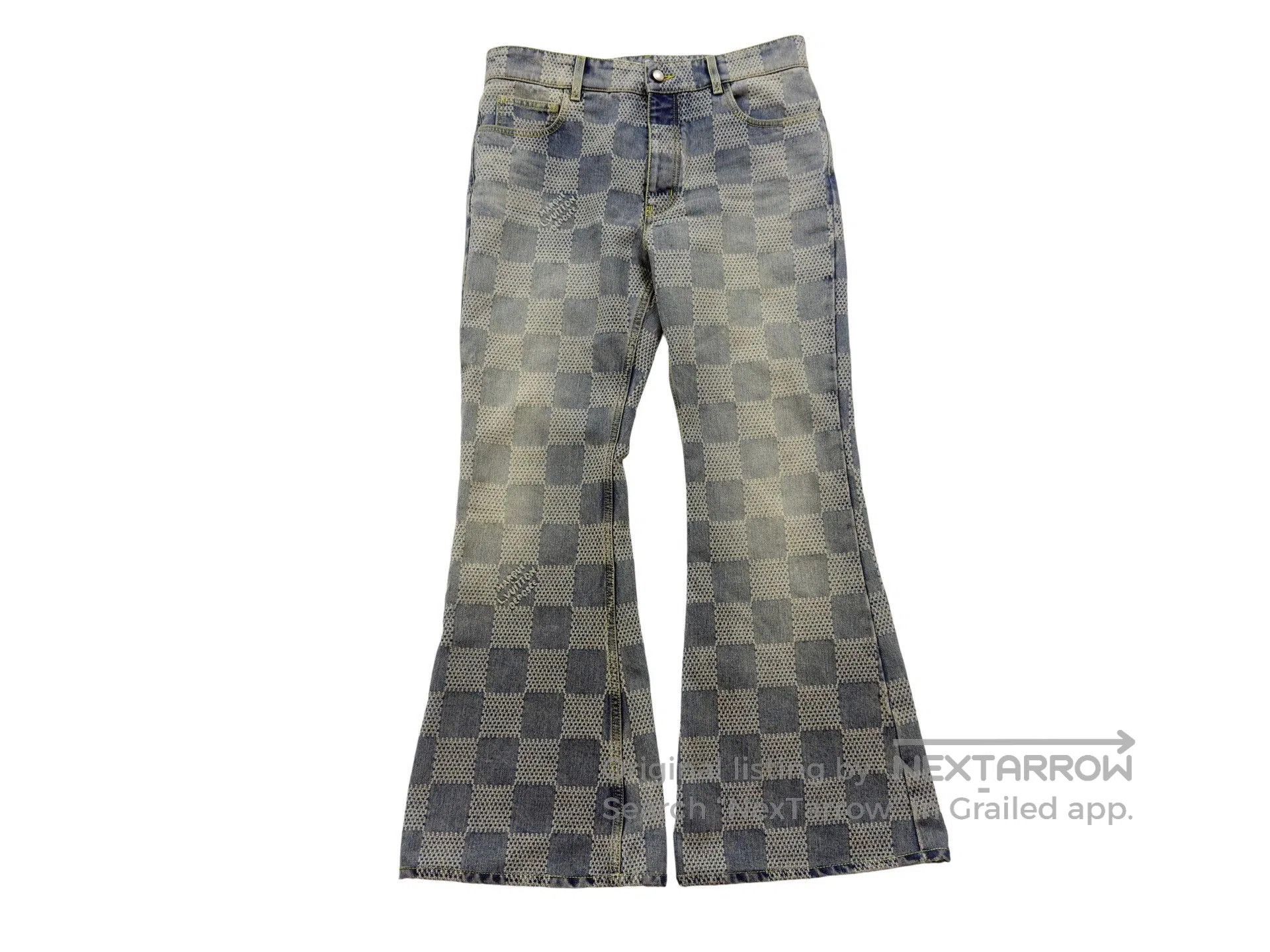 Louis Vuitton Louis Vuitton Checkerboard Flare Jeans. Size US 32 / EU 48 - 1 Thumbnail