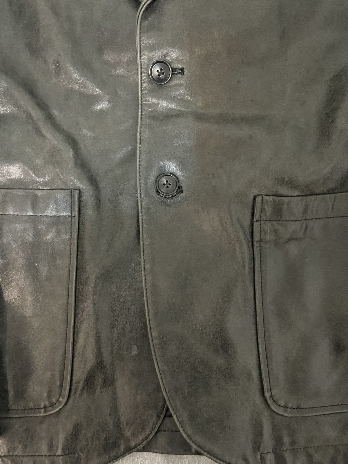 Stussy Like New Men Size L STUSSY Leather Sport Coat Black