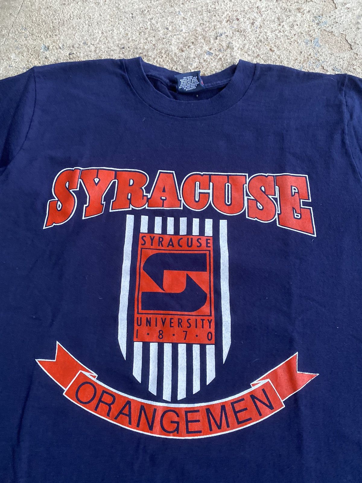 Vintage Vintage 90’s Syracuse Orangeman NCAA Shirt Size US L / EU 52-54 / 3 - 3 Thumbnail