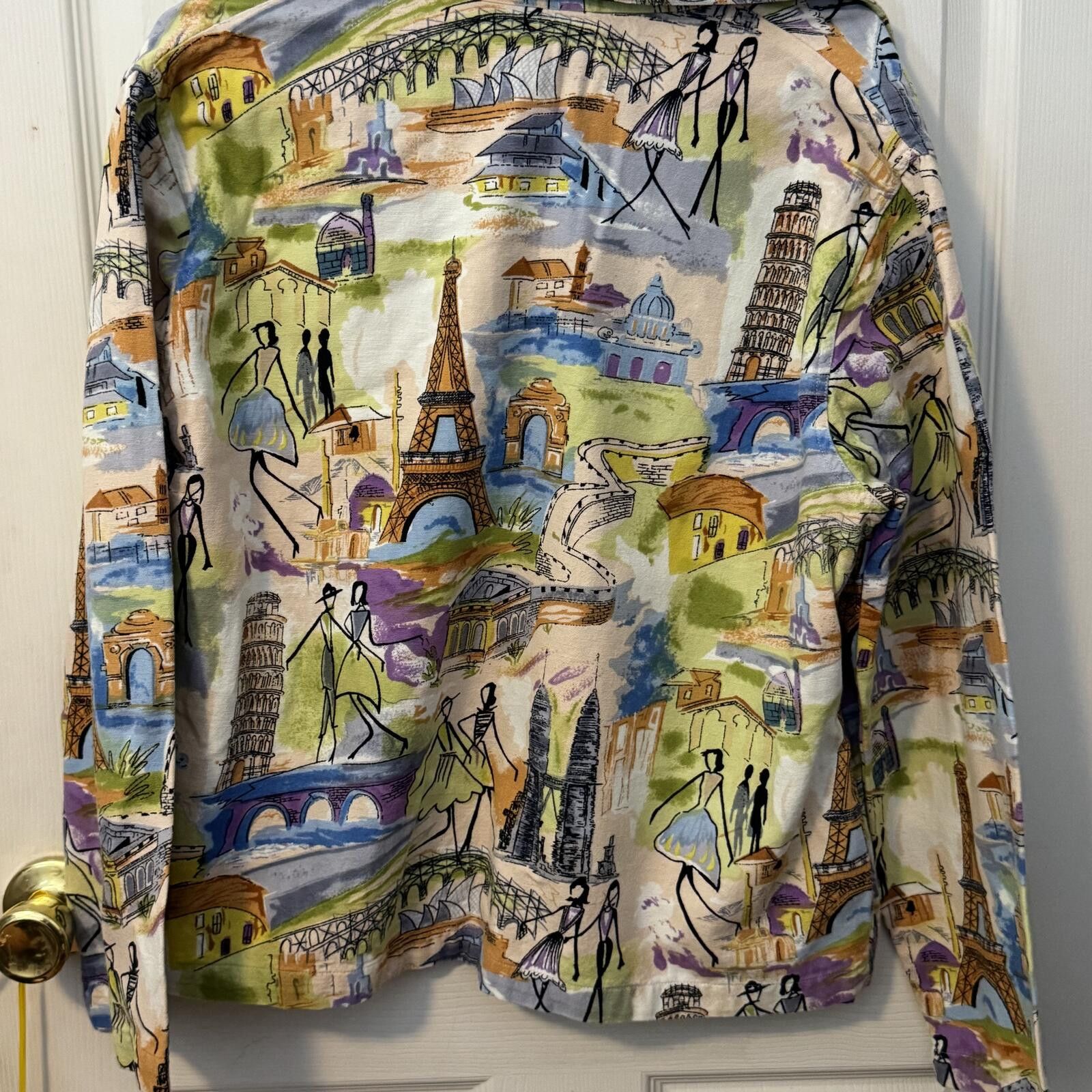 Tantum VTG Tantrums Large Cotton Button-Up Shirt Size ONE SIZE - 3 Thumbnail