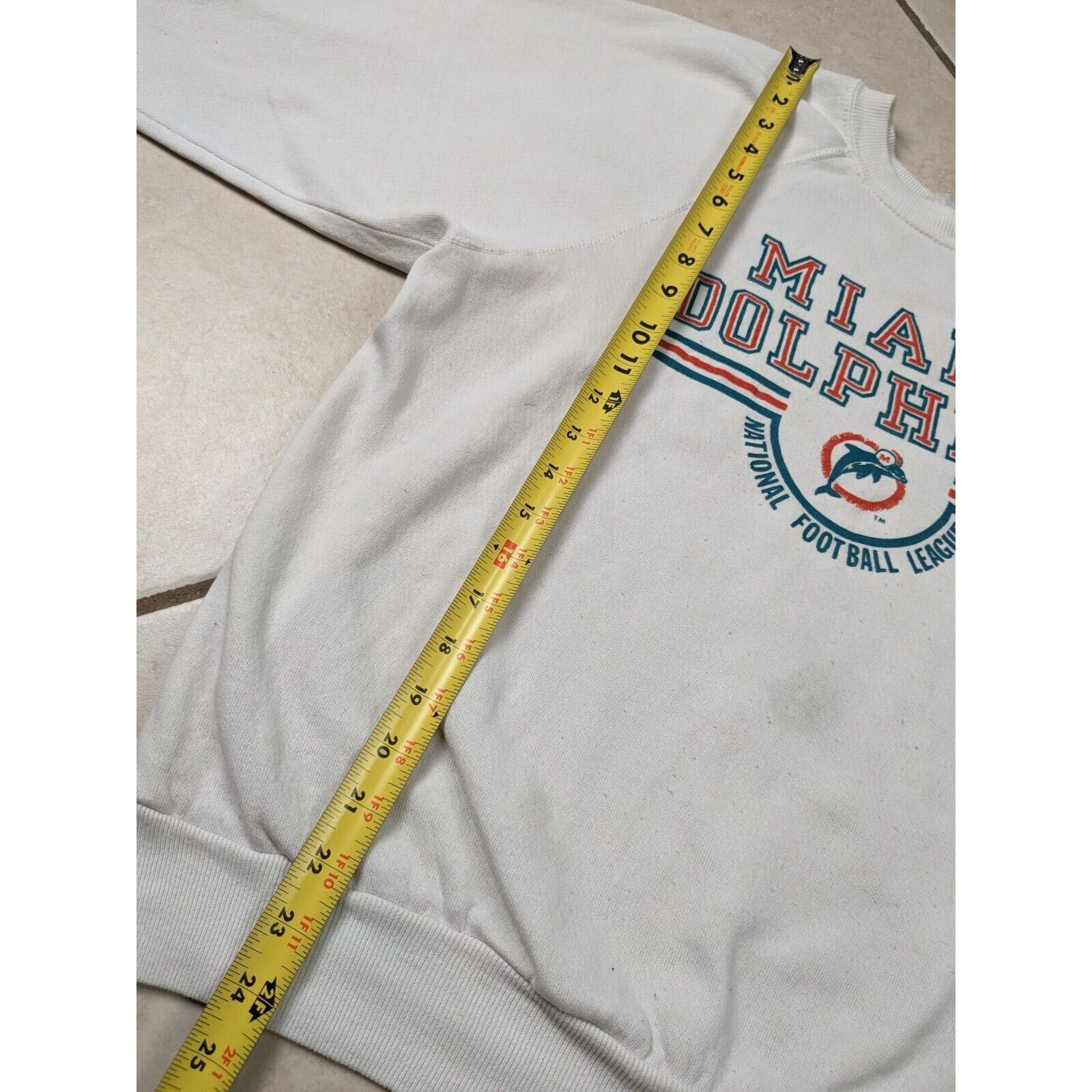 Champion Vtg Champion Sweatshirt Miami Dolphins NFL Spell Out rare Size US L / EU 52-54 / 3 - 6 Thumbnail