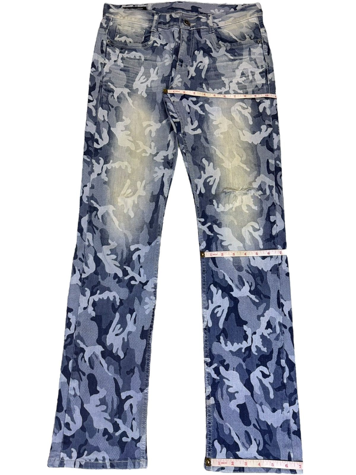 Japanese Brand Vintage Japanese Brand Army Navy Camo Distressed Jeans Size US 33 - 13 Thumbnail