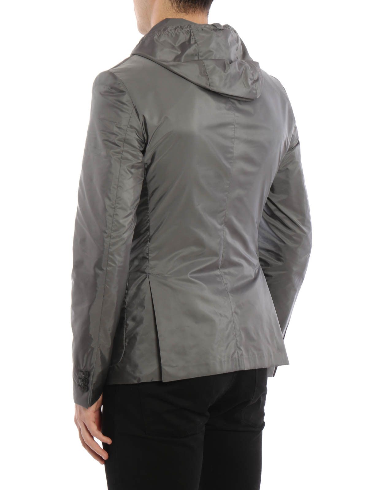 Prada PRADA double layer blazer style hooded nylon jacket Size US S / EU 44-46 / 1 - 2 Thumbnail