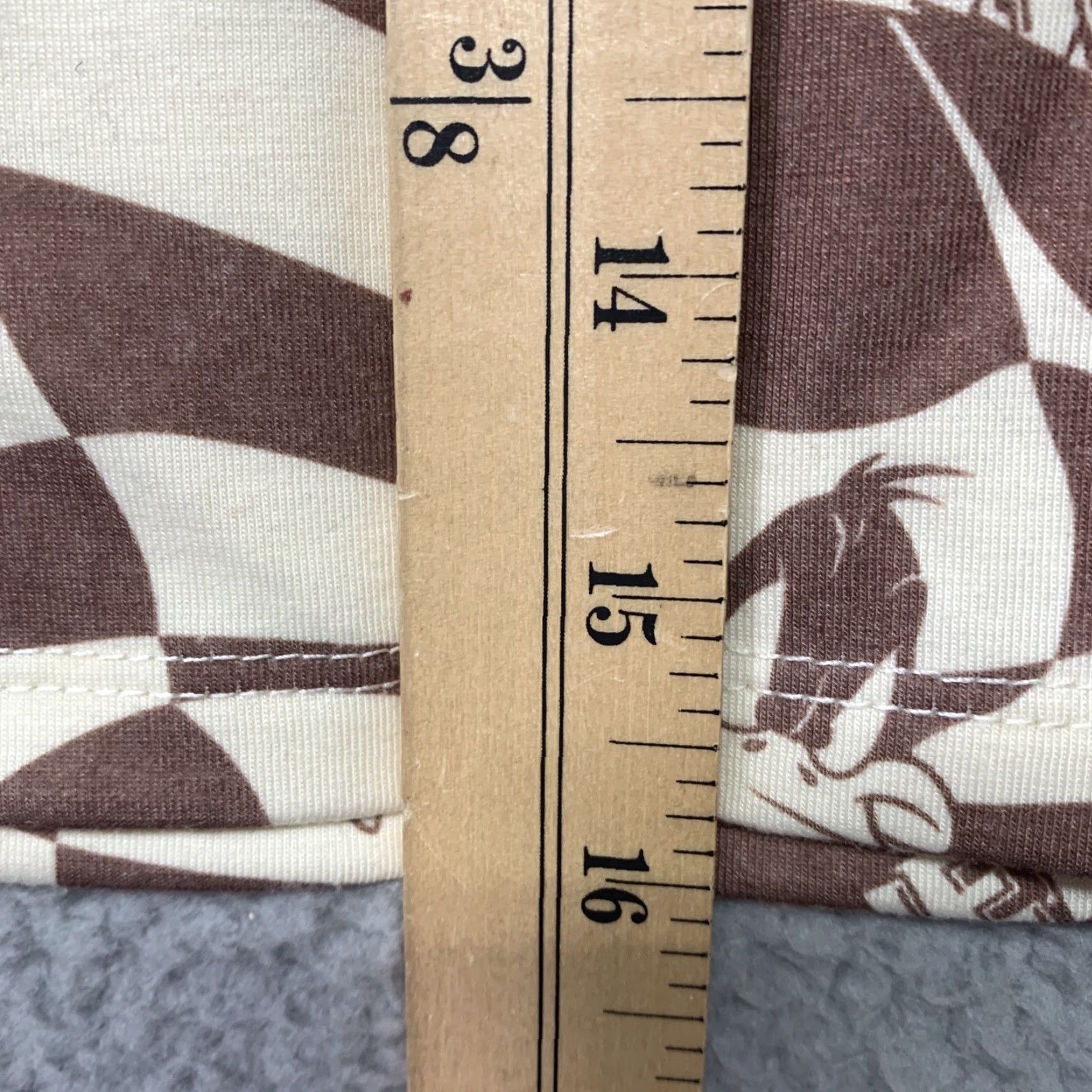 Vintage VINTAGE Looney Tunes Skirt Women’s L Brown & Cream Mini 16 in Bugs Bunny Daffy Tweety Sylvester NWT Clothing Blackout? Size 36" / US 14 / IT 50 - 7 Thumbnail
