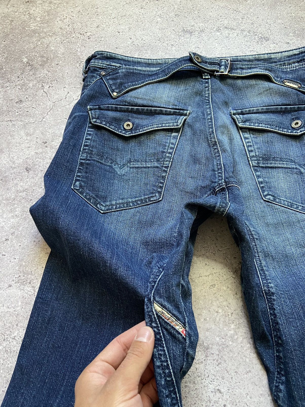 Diesel Diesel Pheyo Jeans Straight Cinch Back Workwear Size US 34 / EU 50 - 5 Thumbnail