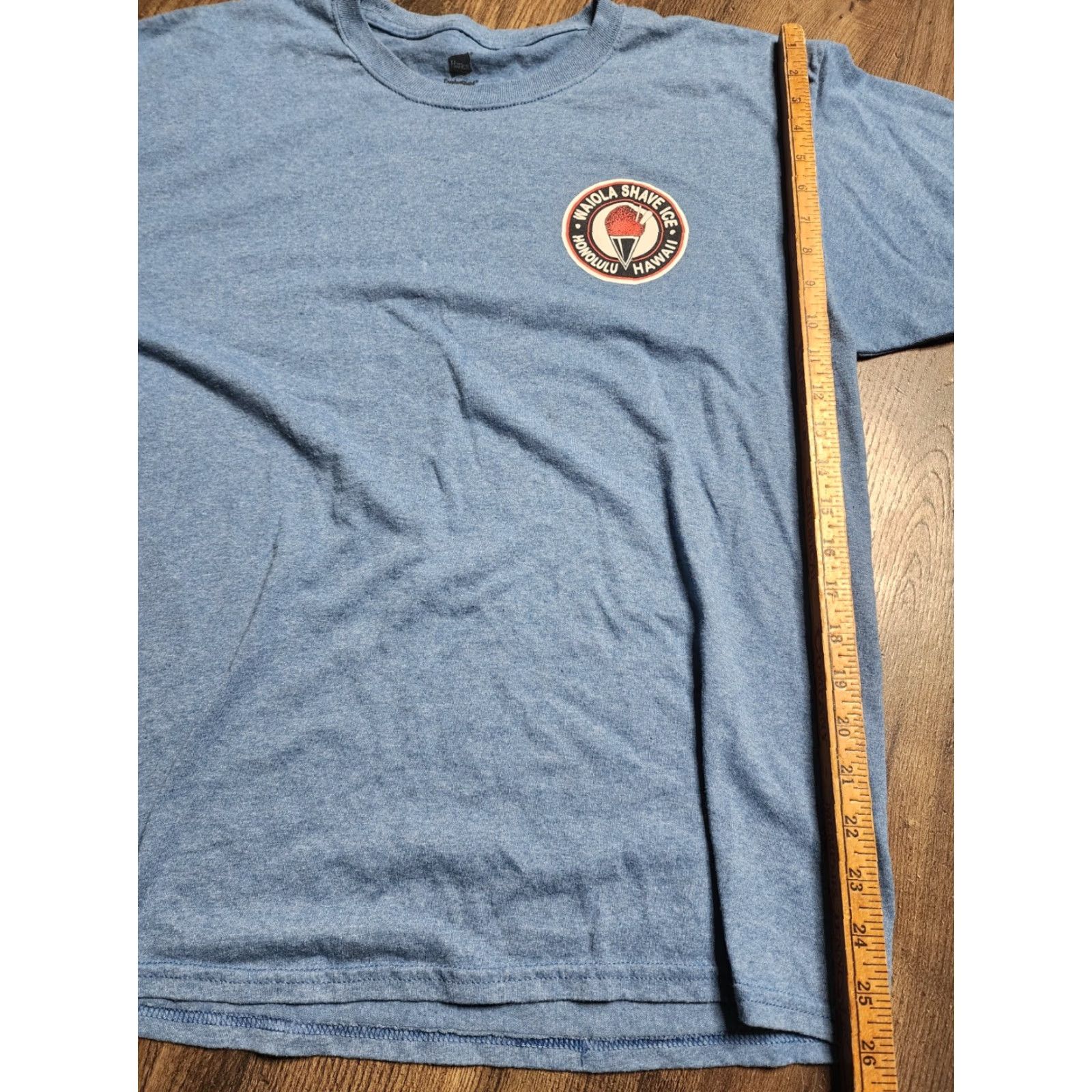 Hanes Vintage Hawaii Waiola Shave Ice Honolulu Double-Sided T-Shirt Men L Blue Souvenir Size US L / EU 52-54 / 3 - 2 Thumbnail