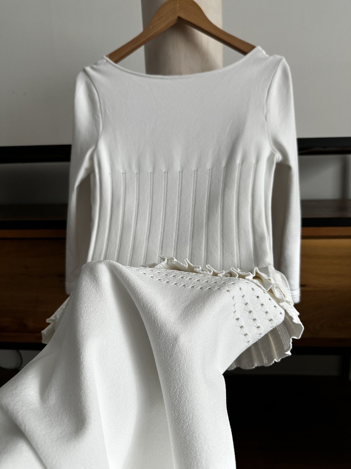 Dsquared2 Dsquared2 White Knit Open Back Dress – Made in Italy Size S / US 4 / IT 40 - 9 Thumbnail