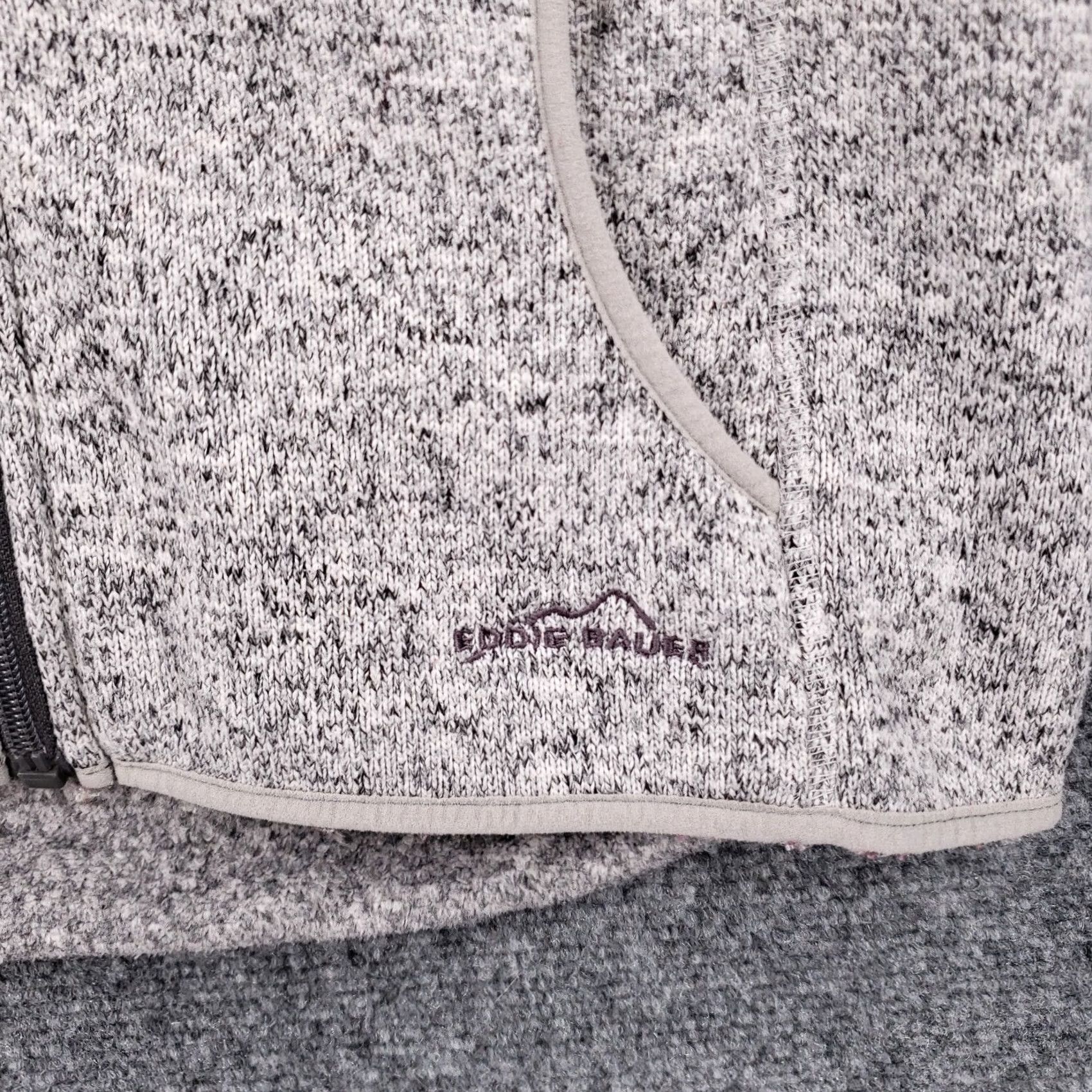 Eddie Bauer Eddie Bauer Sweater Women S Gray Full Zip Fleece Mock Neck Heather Outdoor Small Size S / US 4 / IT 40 - 4 Thumbnail