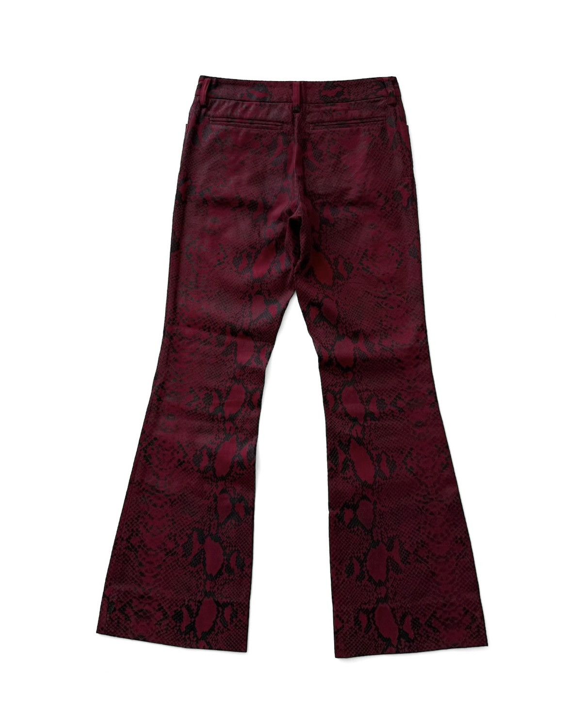 5351 POUR LES HOMMES VINTAGE 5351 POUR LES HOMMES SNAKESKIN LEATHER FLARED PANTS Size US 29 - 8 Thumbnail
