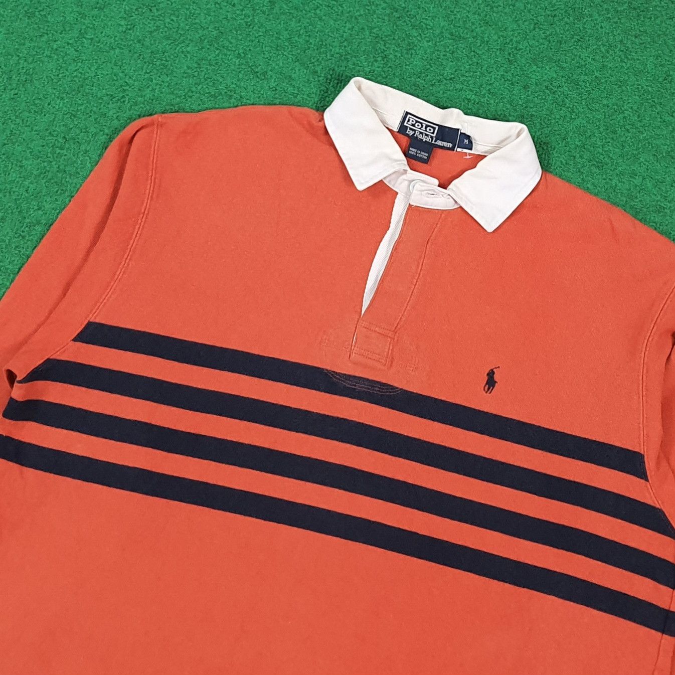 Polo Ralph Lauren Vintage Polo Ralph Lauren Rugby Shirt Striped E1N15 Size US L / EU 52-54 / 3 - 2 Thumbnail