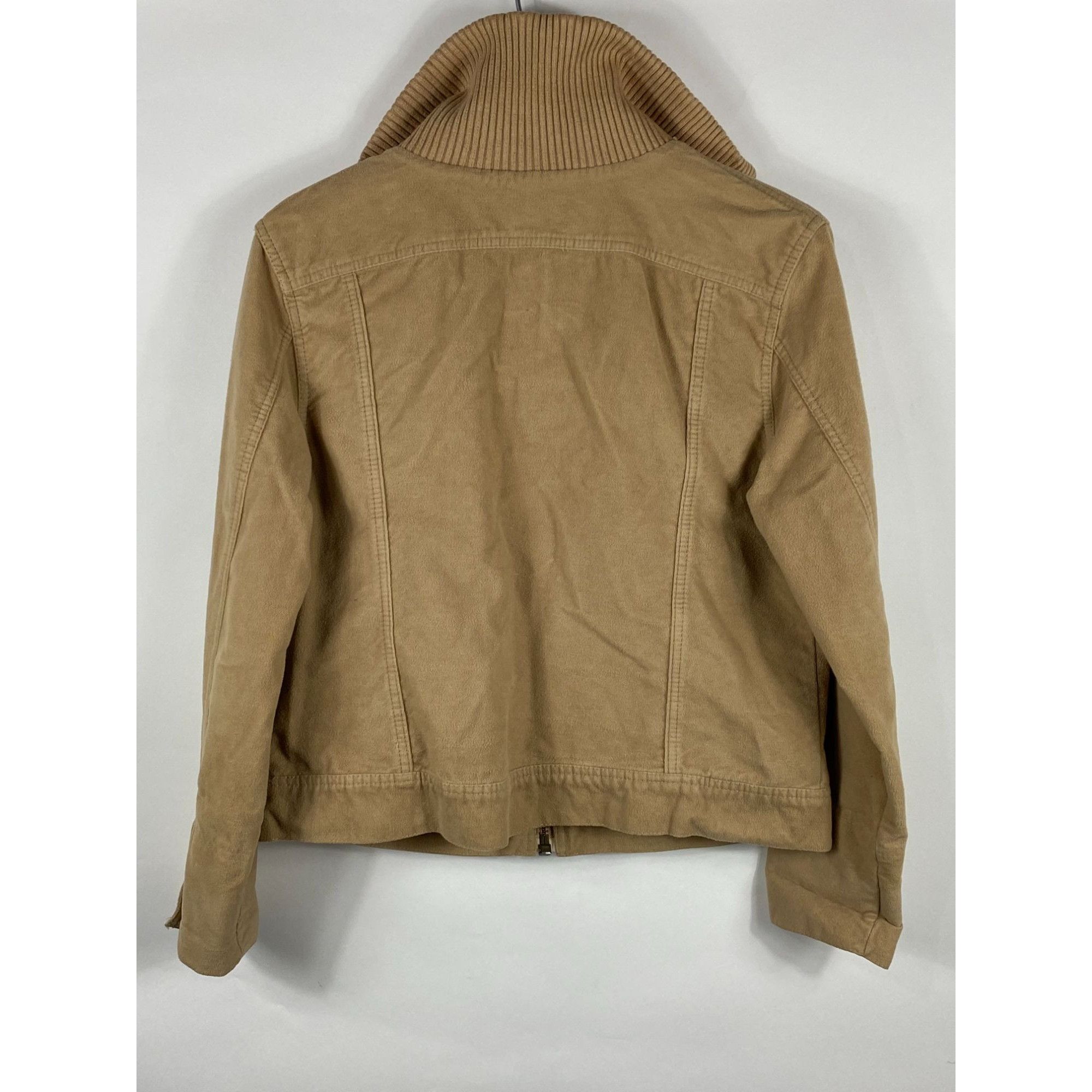 Gap Vintage 2004 GAP 4-Pockets Full Zip Bomber Jacket Tan Large Size L / US 10 / IT 46 - 2 Thumbnail